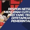 Respon Netizen Mengenai Cuti Imlek 2023